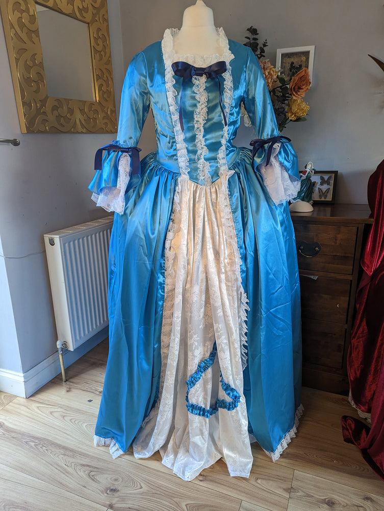 
                  
                    Turquoise Georgian Costume, Georgian Dress, Marie Antoinette Dress
                  
                