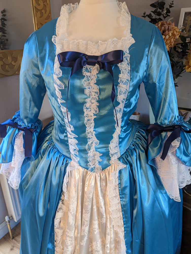 
                  
                    Turquoise Georgian Costume, Georgian Dress, Marie Antoinette Dress
                  
                