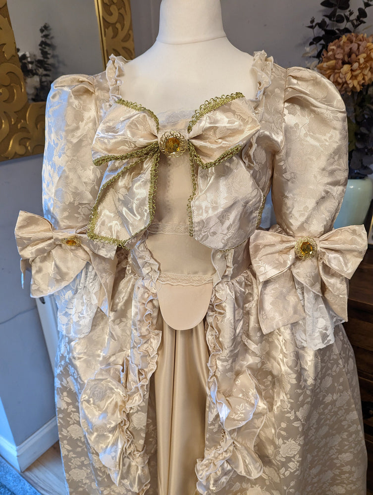 
                  
                    Gold Georgian Costume, Georgian Dress, Marie Antoinette Dress, Versailles Dress
                  
                