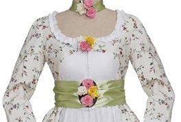 
                  
                    Robe a la Anglaise, 18th century Women's Cotton Dress, Historical Ladies Costume, Marie Antoinette dress, Rococo style dress, Georgian dress
                  
                