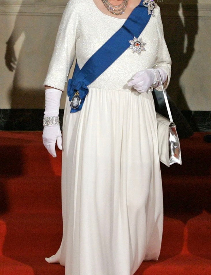 
                  
                    Queen Elizabeth Formal White Dress
                  
                