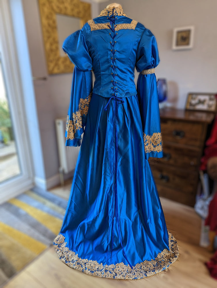 
                  
                    Blue Medieval Dress, Medieval Wedding Dress, Renaissance dress, Renaissance costume, medieval costume
                  
                