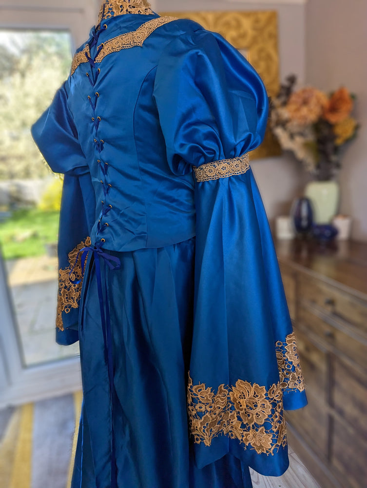 
                  
                    Blue Medieval Dress, Medieval Wedding Dress, Renaissance dress, Renaissance costume, medieval costume
                  
                