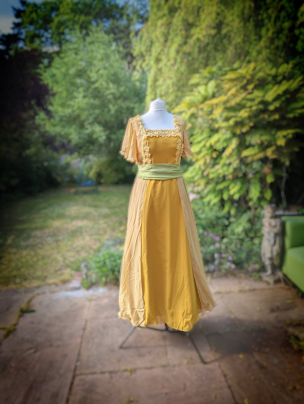 Titanic Dress, Titanic costume, Rose Outfit, Edwardian era dress, Edwardian evening gown, Rose Dewitt Bukater dress, Rose  Yellow tea dress